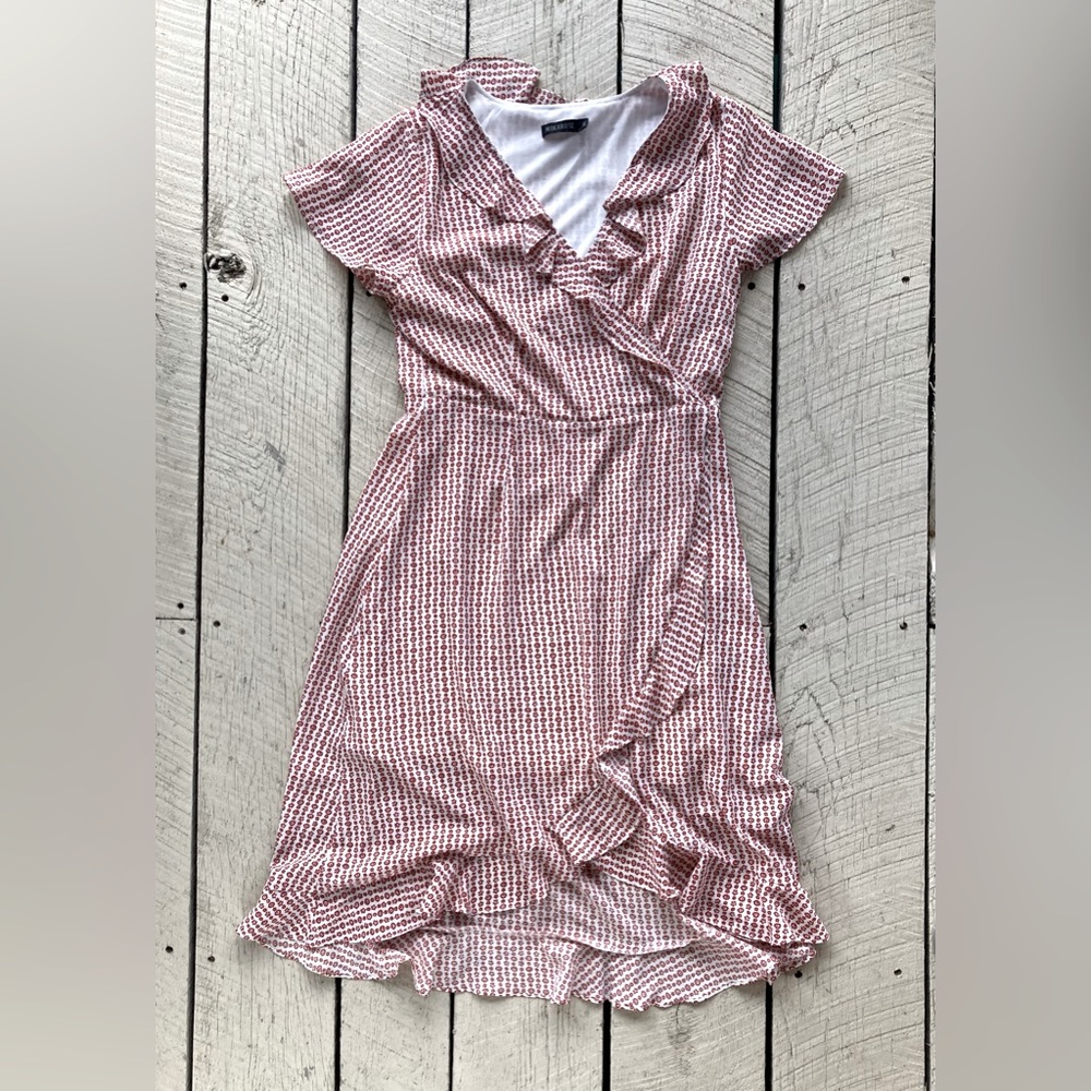 Mika Rose Red Floral Dress